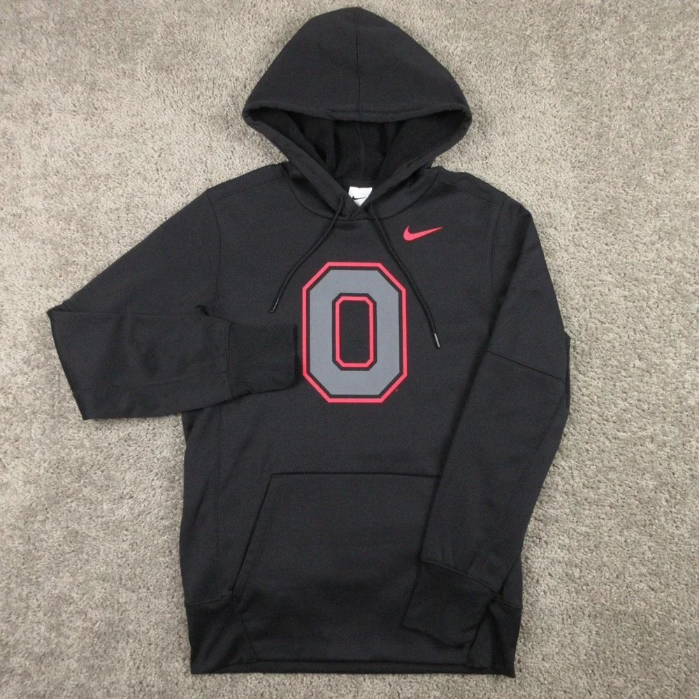 Ohio State Buckeyes Sweater Mens Small Black Hoodie Sweatshirt Nike Fleece OSU
